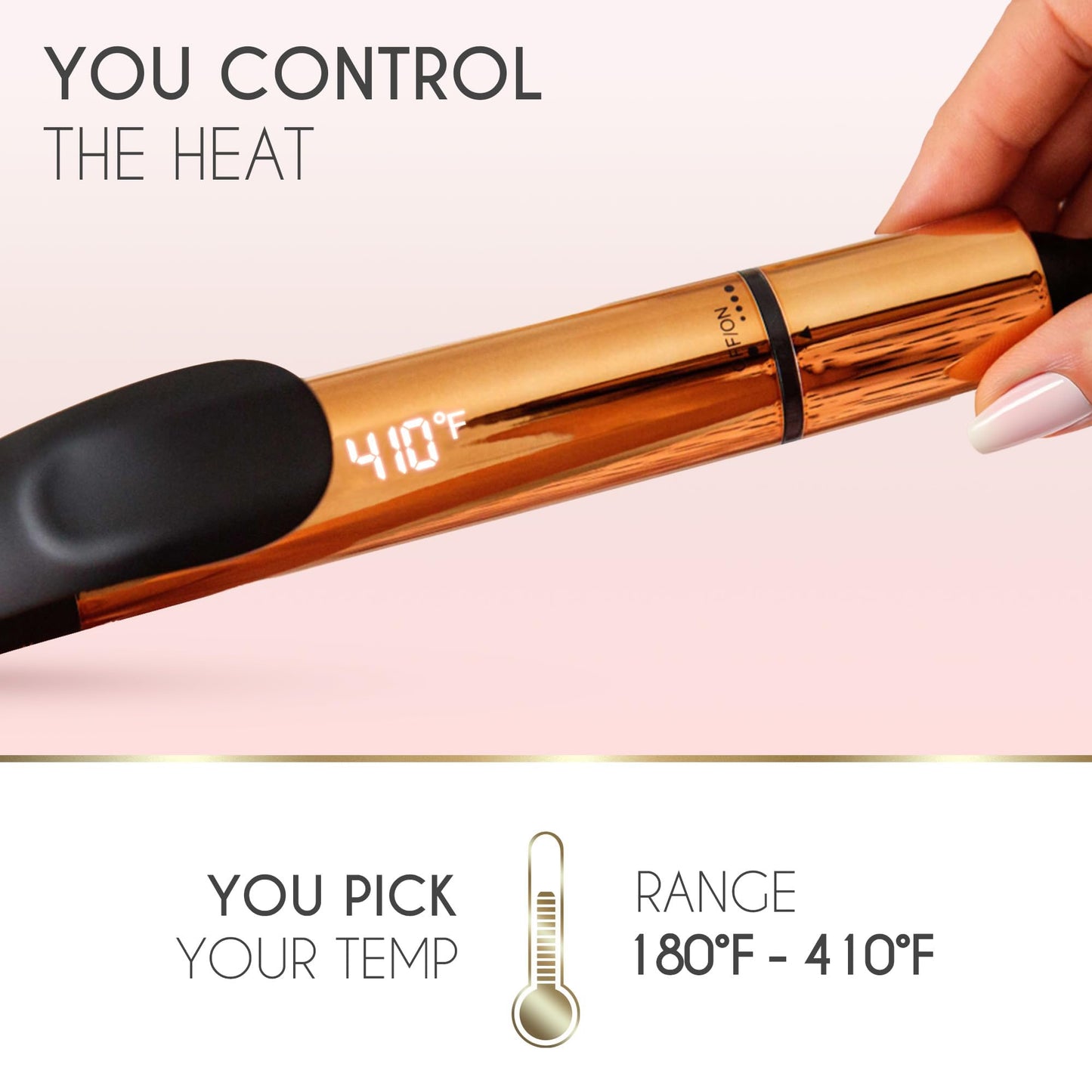 ELLA BELLA® Curling Iron 1 Inch • Professional Hair Curler • Curling Wand • Ceramic Curling Irons • Transform Your Look in Seconds • Suitable for All Beauty and Personal Care ELLA BELLA