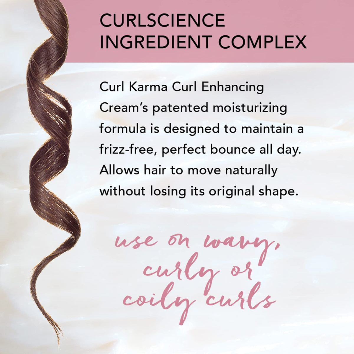 Brocato Curl Karma, Curl Enhancing Cream, 6 Fl Oz | Defining & Moisturizing Crème | Fights Frizz, Adds Bounce & Shape | All Day Control Beauty & Personal Care Brocato