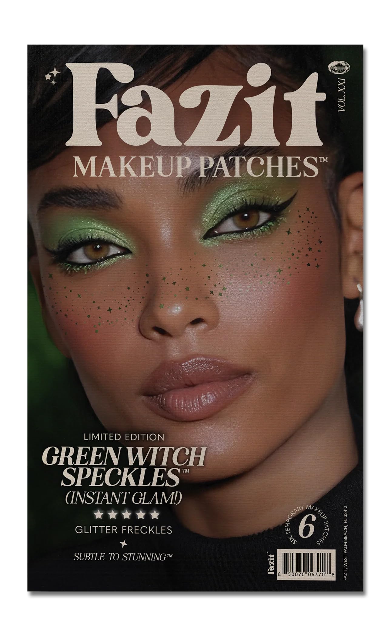 Fazit Makeup Patches - Green Witch Speckles - Glow Up Make-Up Patches - Cute Glitter Makeup Accessories for Women - Cosmetic Glitter for Face Beauty & Personal Care Fazit