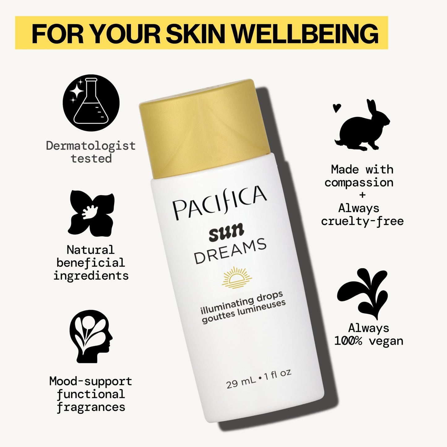 Pacifica Sunset Glow Drops - Face Bronzer - Vitamin C Face Bronzing Makeup for Instant Sun-Kissed Glowing Illuminator & Hydrating Skin Tint | Beauty & Personal Care Pacifica