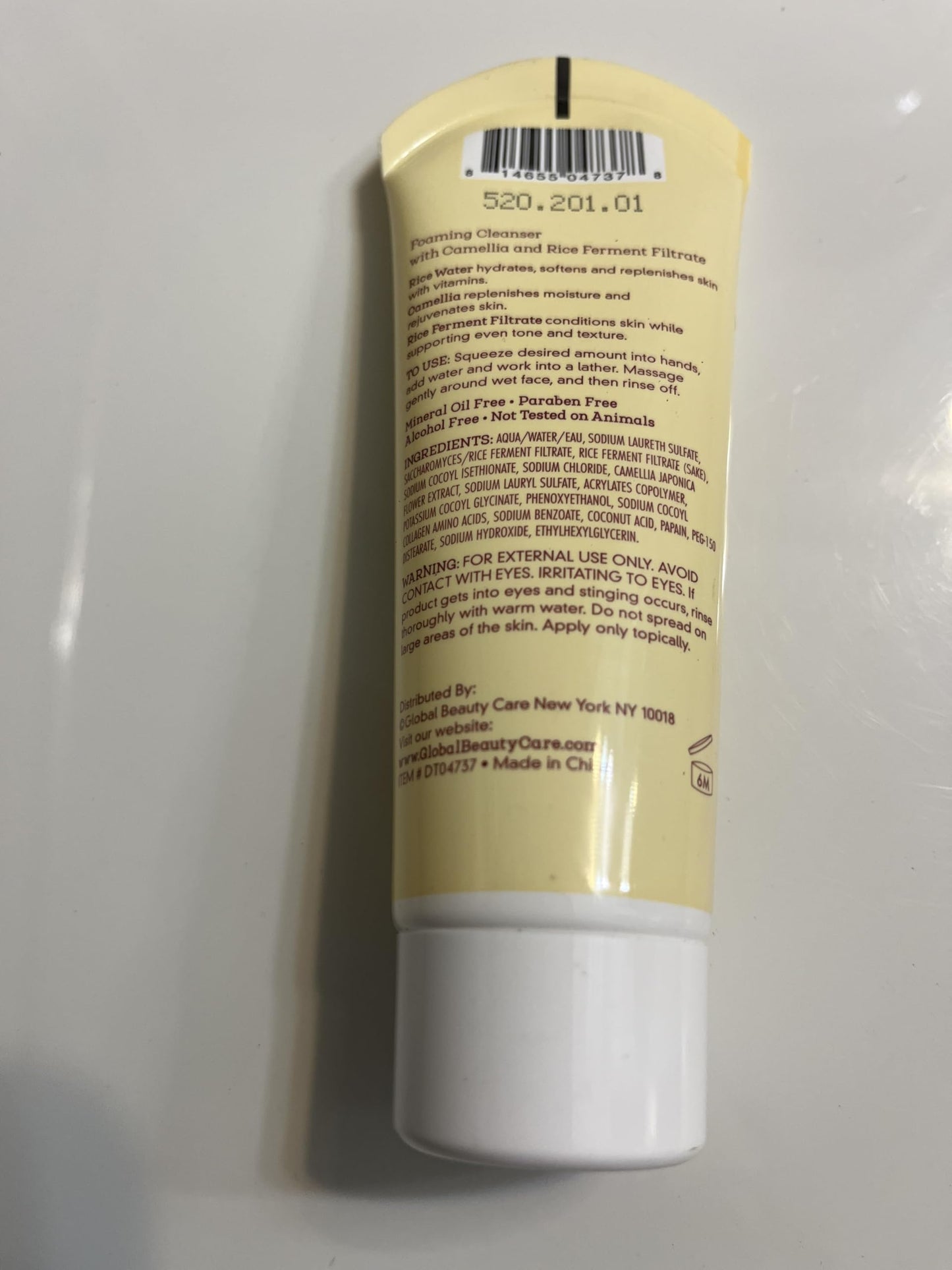 Global Beauty Care Rice Water Foaming Enzyme Cleanser with Camellia and Rice Ferment Filtrate, 2.5 fl oz Beauty & Personal Care Global Beauty Care
