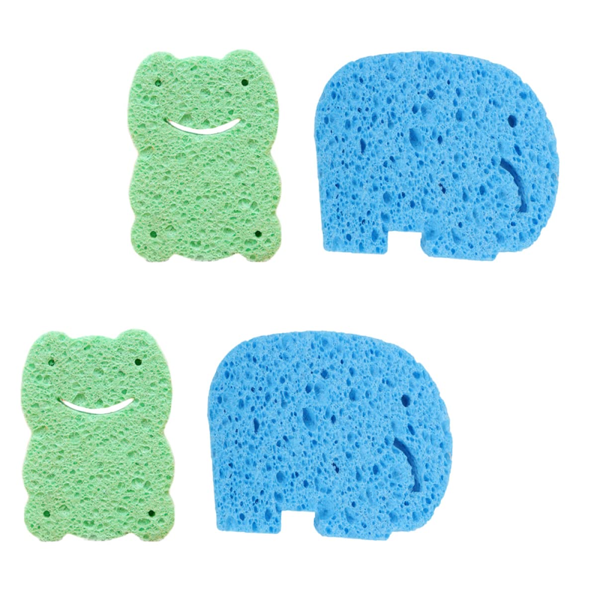 4pcs Bath Sponge Esponja para Bañar Bebe Esponja para Bebe Cartoon Bath Brush Bath Rubbing Towel Baby Bath Towel Newborn Toys Infant Bath Shower Beauty and Personal Care DOITOOL