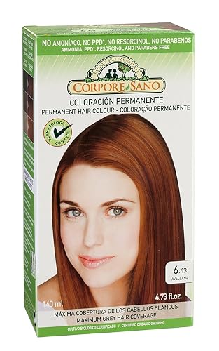 Corpore Sano Permanent Hair Colour -Does Not Contain: AMMONIA, RESORCINOL, PARABENS,PPD. (~ 6.43 Hazelnut) Beauty & Personal Care Corpore Sano