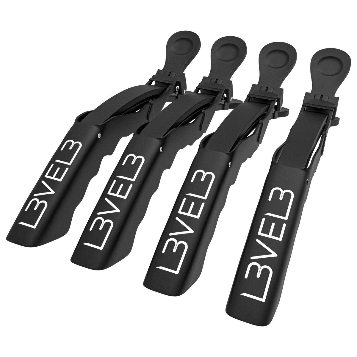 L3 Level 3 Croc Hair Clips for Styling, All Hair Types, 4-Pack