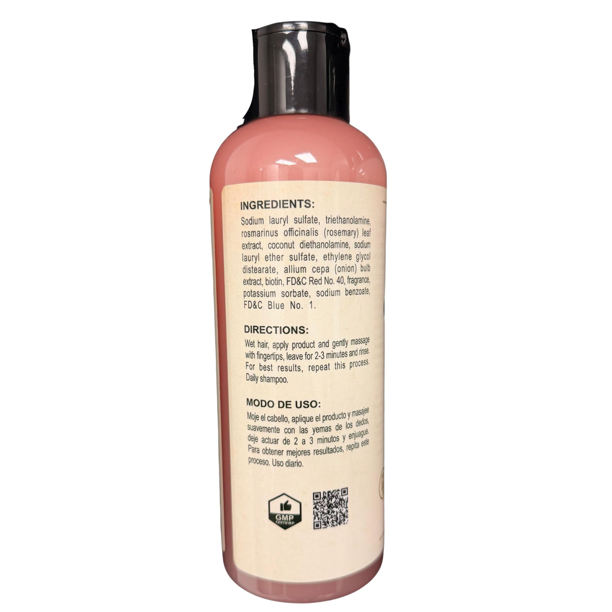 Alma Belleza Onion & Rosemary Shampoo with Biotin - Gentle Cleansing Shampoo for Shine, Strength & Manageability - Paraben Free, Salt Free - 16.9 fl