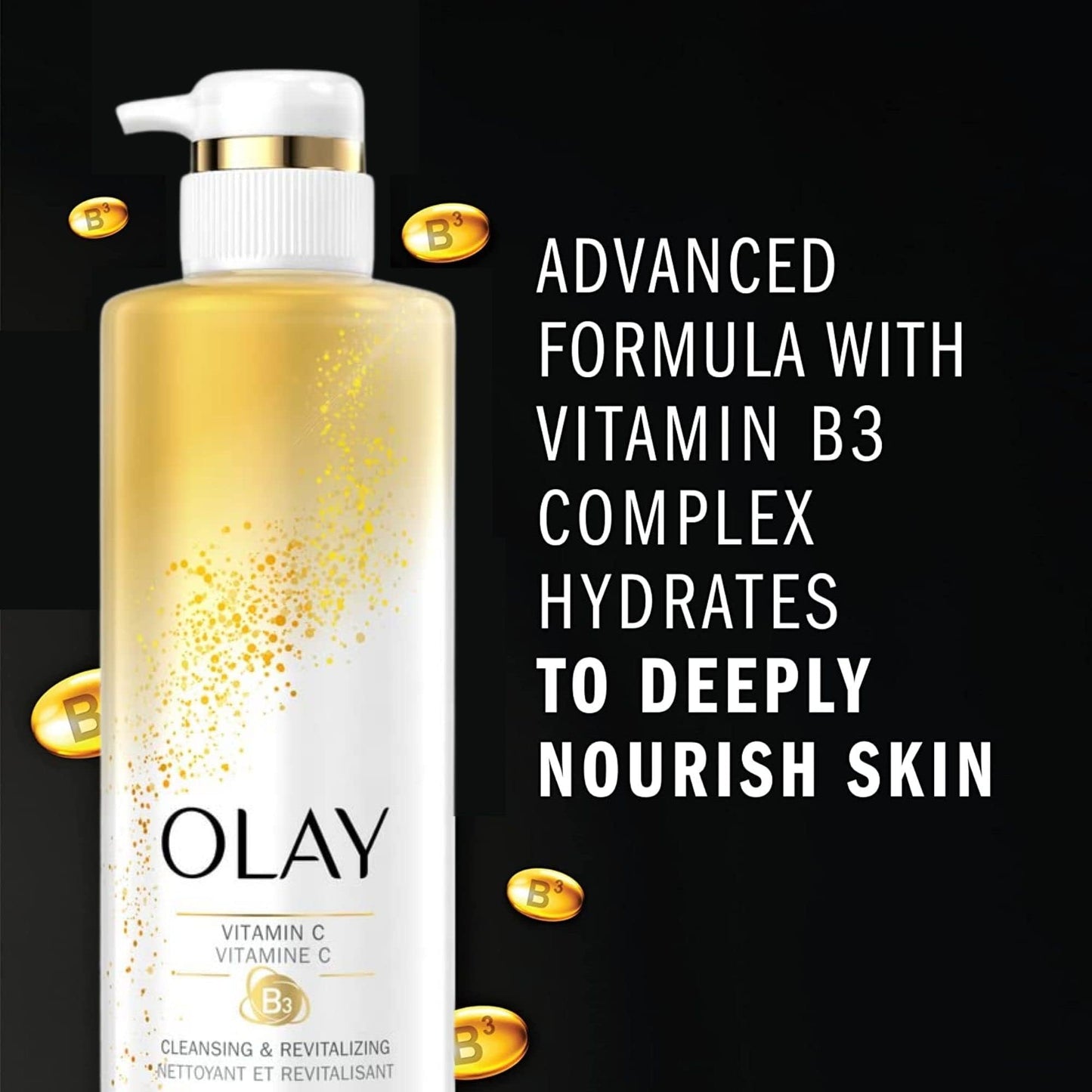 Olay Body Wash with Vitamin C & B3, Nourishing & Revitalizing, 17.9 FL.OZ (530 ml) Beauty & Personal Care Olay