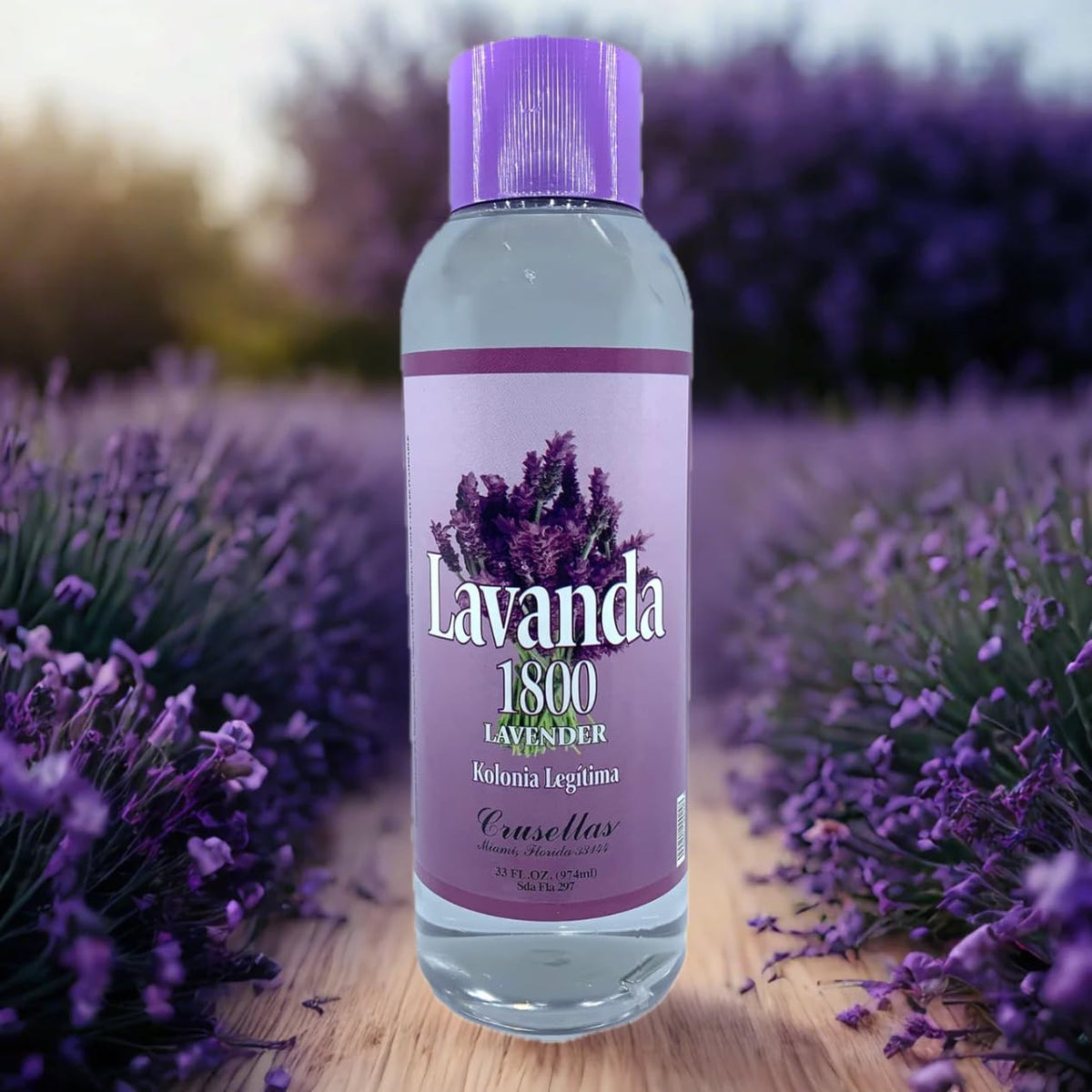 Crusellas Legitima Agua de Kolonia 1800 Lavender (Lavanda) Splash Cologne 33 Fl. Oz. Beauty & Personal Care Crusellas