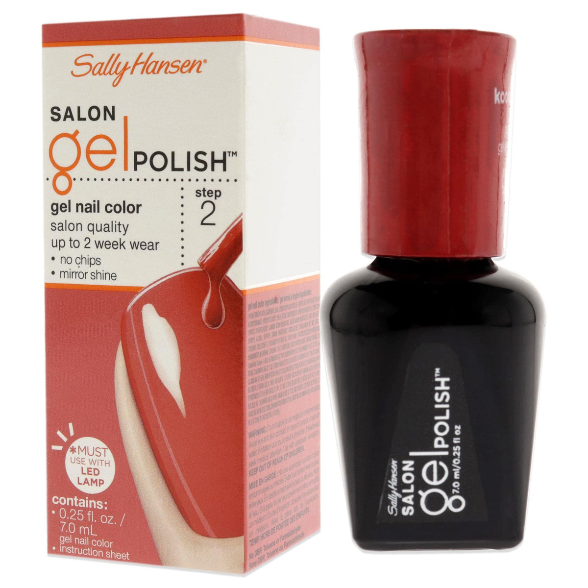 Sally Hansen Salon Pro Gel Nail Polish Lacquer, Kook a Mango, 0.24 Fl. Oz. Beauty & Personal Care Sally Hansen