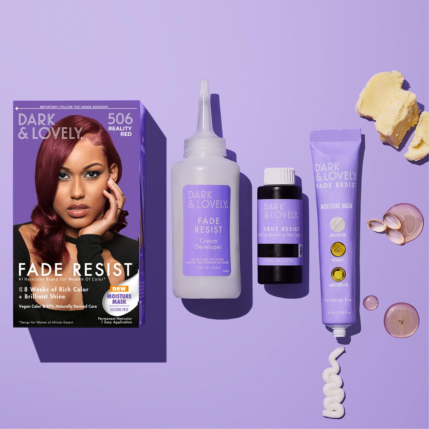 Softsheen-Carson Dark and Lovely Hair Dye, Fade Resist Hair Color with Conditioning Mask, Reality Red, 1 Kit Beauty & Personal Care SoftSheen