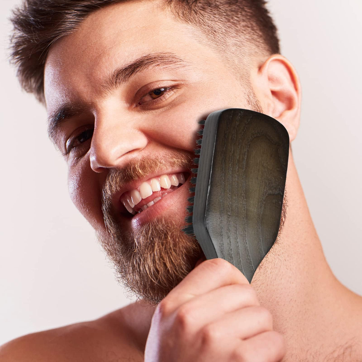 NORSEWOOD Boar Bristle Brush for Shine and Texture - Stiff Bristles for Medium Hair/Beards, Cleaning Brush Included Beauty & Personal Care Norsewood