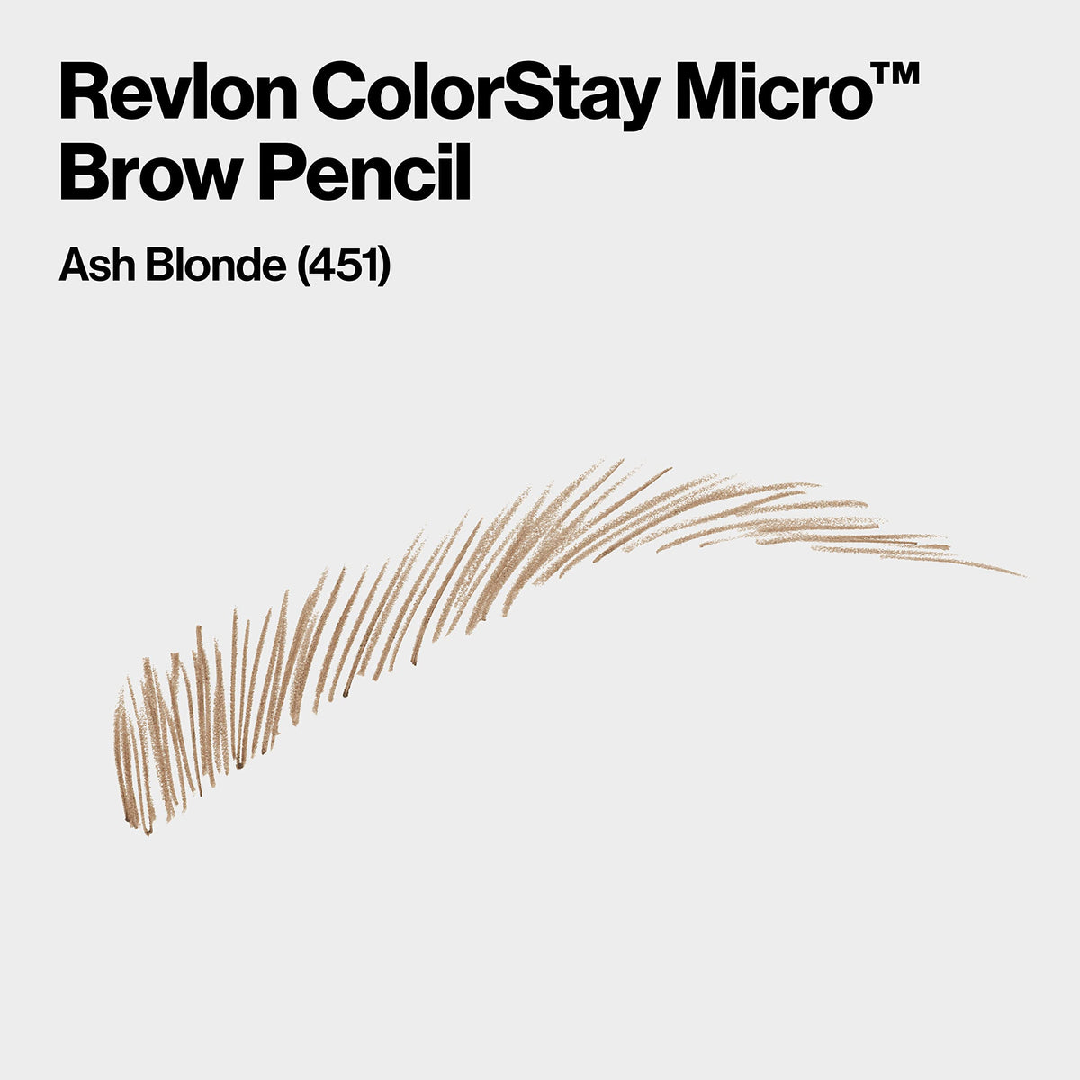 Revlon ColorStay Micro Eyebrow Pencil with Built In Spoolie Brush, Infused with Argan and Marula Oil, Stocking Stuffer for Her, 451 Ash Blonde, 0.003 Beauty & Personal Care REVLON