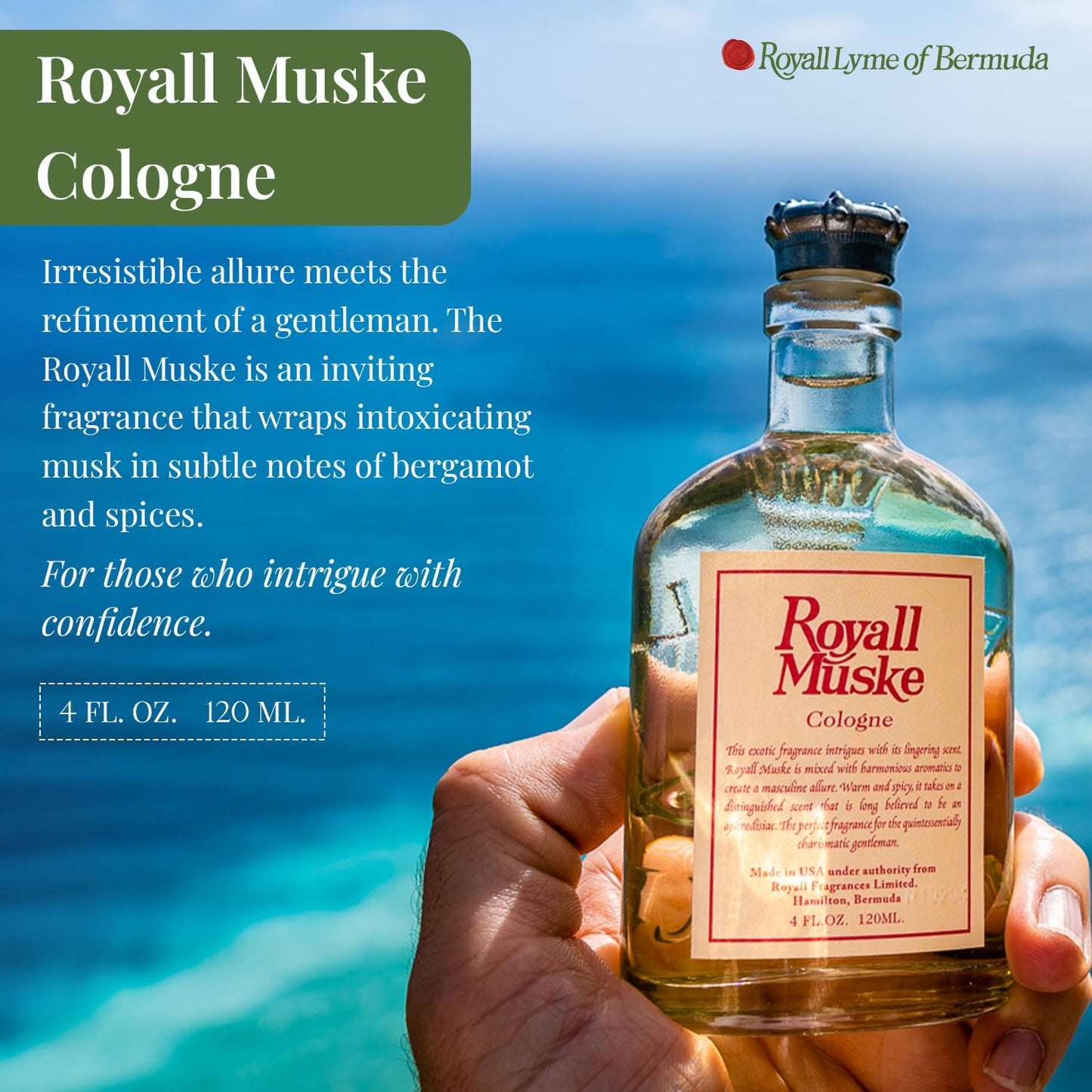 Royall Muske By Royall Fragrances All Purpose Lotion/Cologne 4 Oz Men Beauty & Personal Care ROYALL LYME
