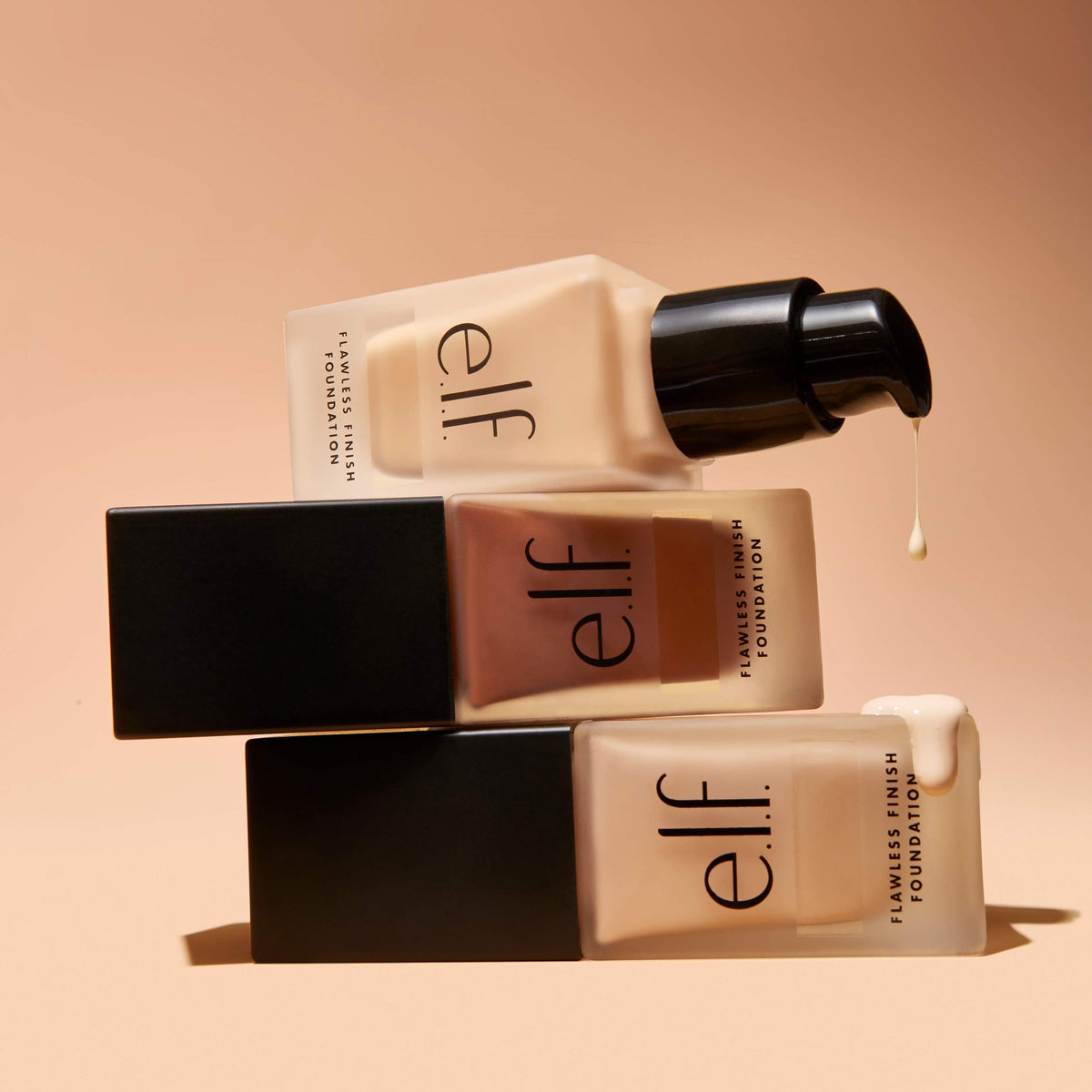 e.l.f. Flawless Finish Foundation, Lightweight Oil Free, Caramel previously Almond, 0.68 Fl Oz Beauty & Personal Care e.l.f.