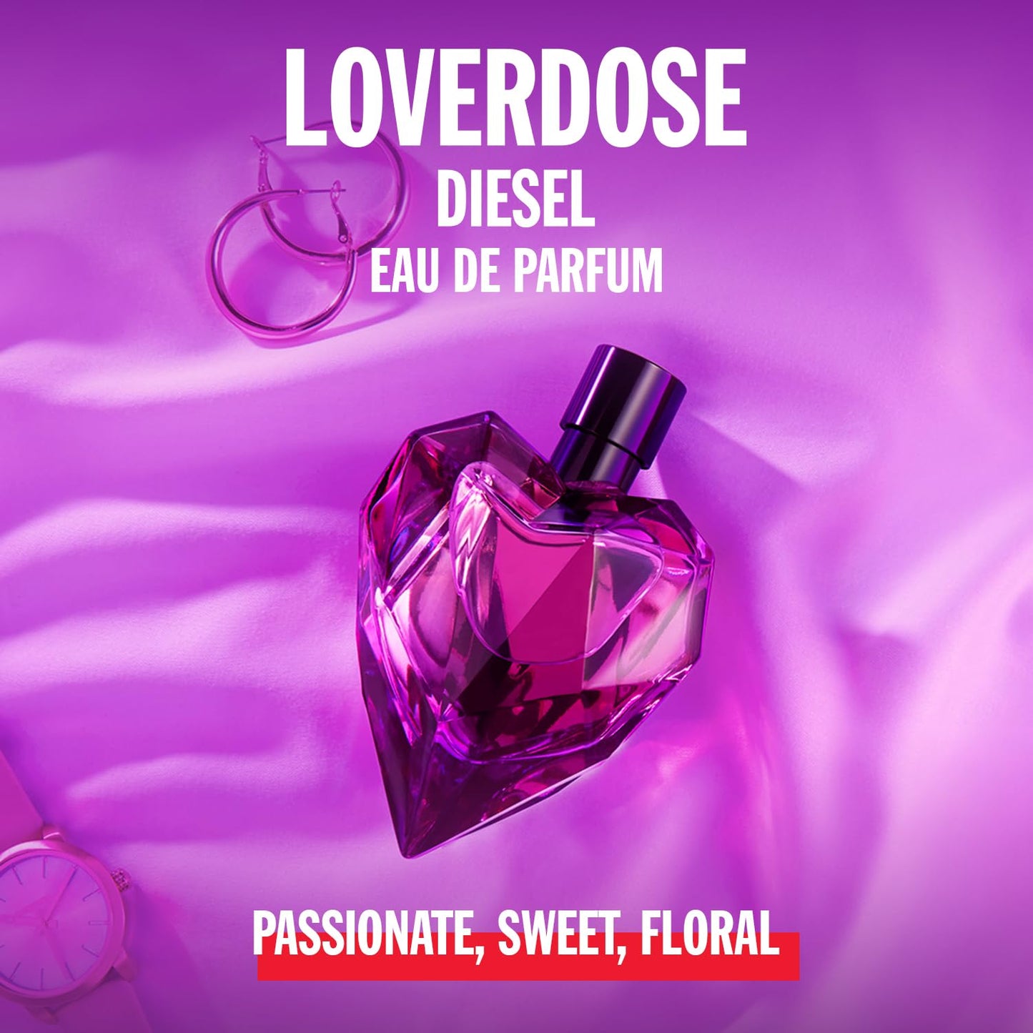 Diesel Loverdose Eau De Parfum Spray Perfume For Women, 1.0 Fl. Oz. Beauty & Personal Care Diesel