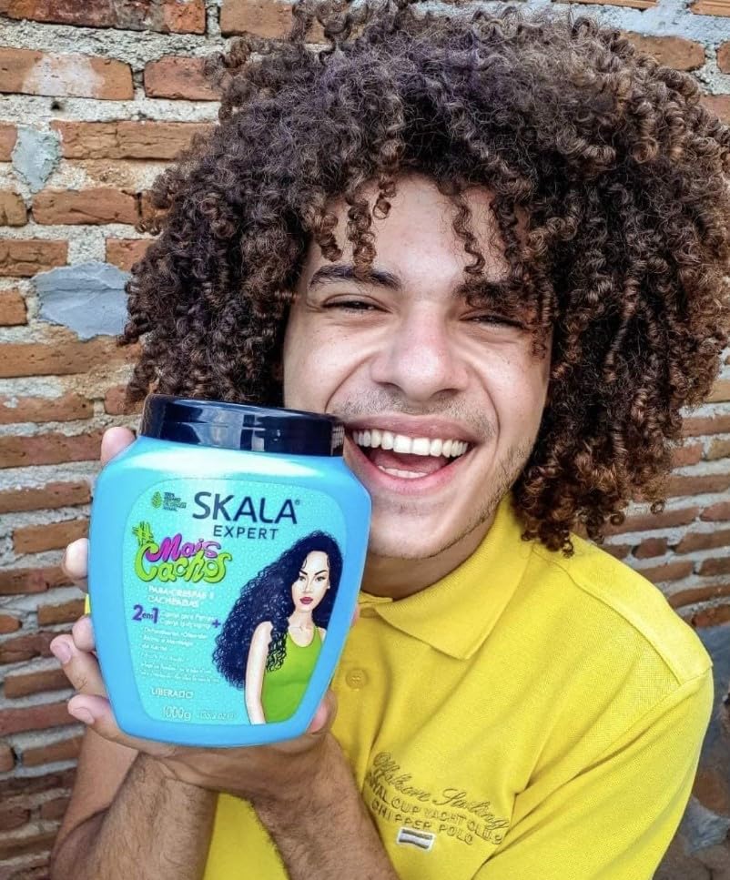 SKALA Hair Type 3ABC - Mais Cachos And Passion Fruit Combo- Hydrate Curls, Eliminate Frizz, For Curly Hair - 2 IN 1 Conditioning Treatment and Cream Beauty & Personal Care Sabelle Beauty