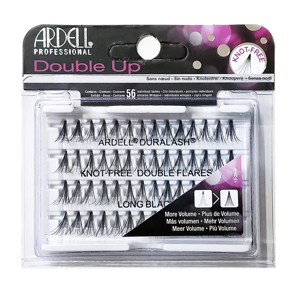 (6 Pack) ARDELL Professional Double Individuals Knot-Free Double Flares - Long Black Beauty & Personal Care Ardell