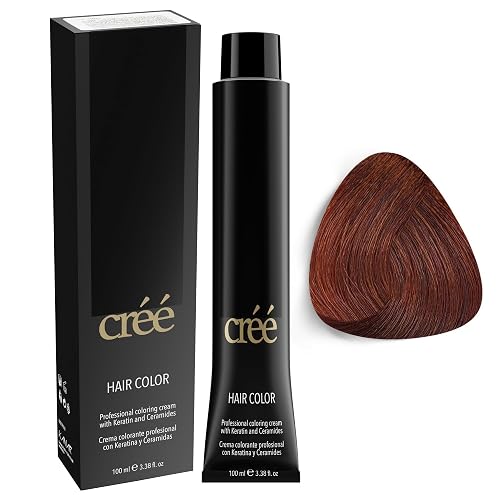 Cree Professional 6.4 - Dark Copper Blond Permanent Hair Color - Long Lasting, Rich Vibrant - Gray Coverage 100ml - 3.4 fl.oz. Beauty & Personal Care Créé
