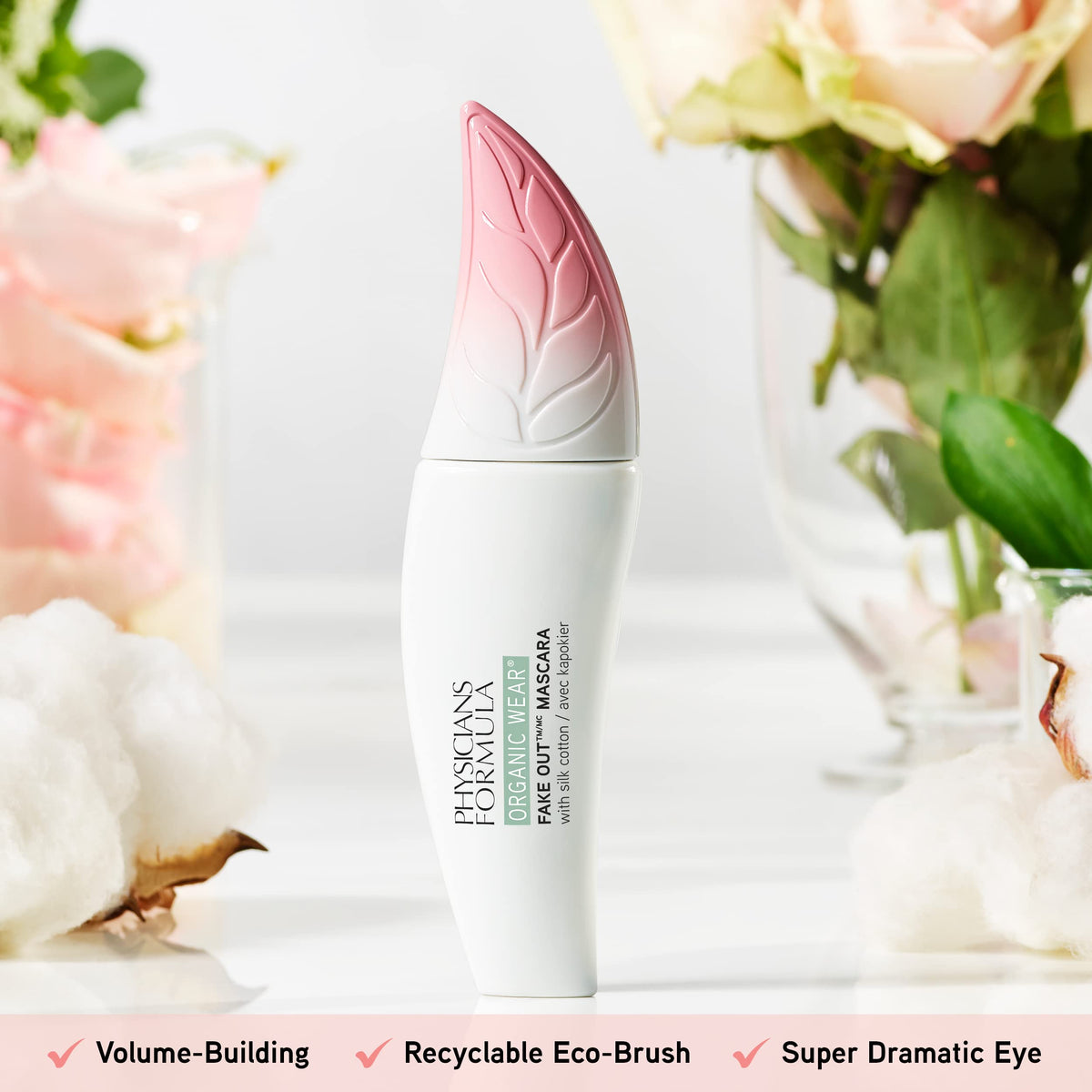 Physicians Formula Organic Wear Lash-Boosting All Natural Mascara, Lifts, Lengthens, For Sensitive Eyes, Dermatologist Tested - Natural Black Beauty & Personal Care Physicians Formula