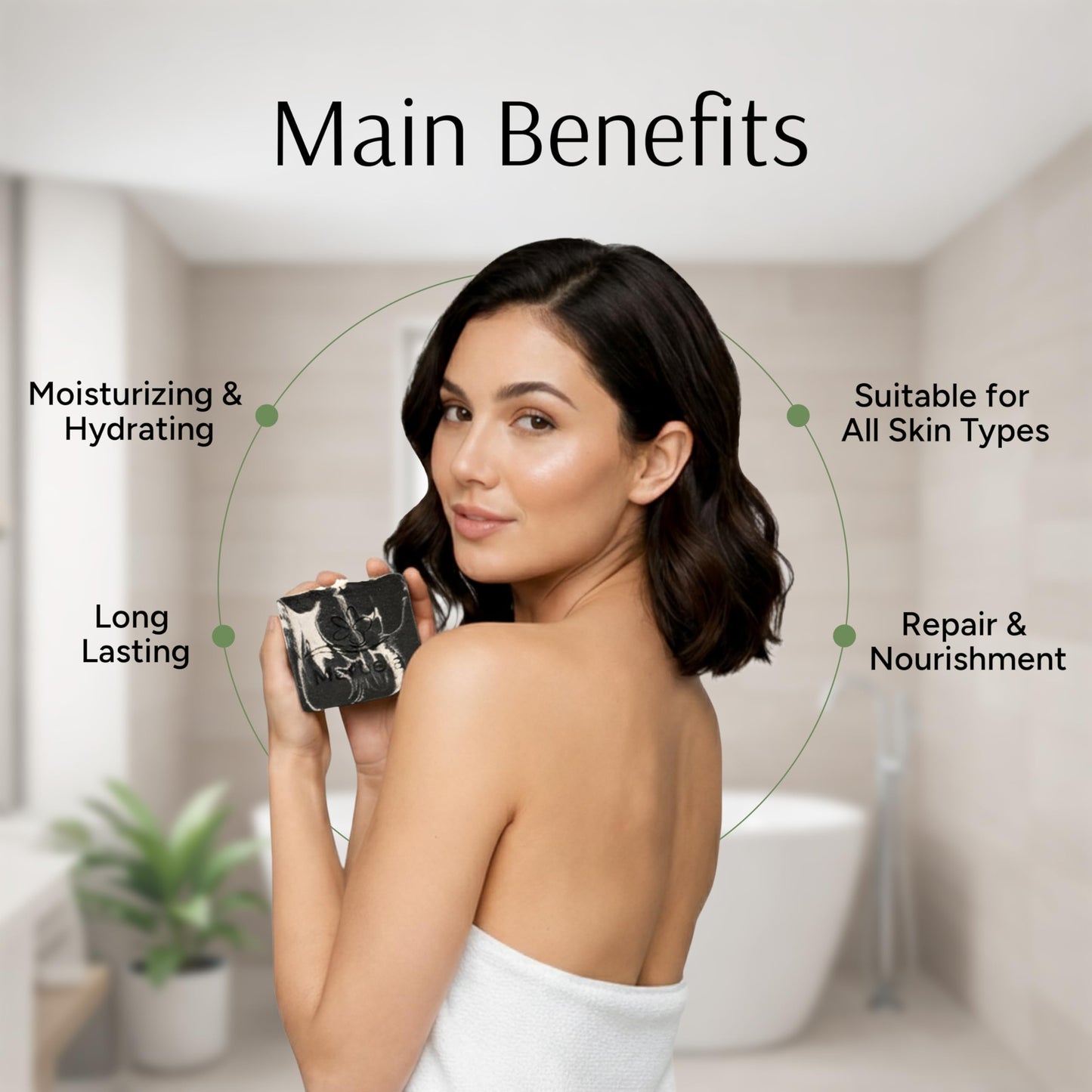 Marbela Cosmetics Handmade Soap Bar - Made in USA, Vegan Friendly, Palm Oil Free, Natural Bar Soap - Gentle Face & Body Soap for Daily Skin Care Beauty & Personal Care Marbela