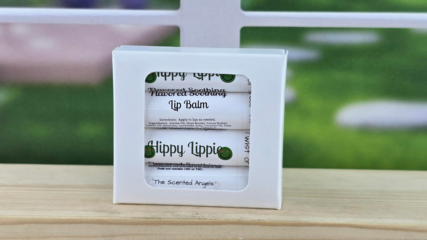 TSA Handmade All-Natural Hippie Lippie Cannabis Flavored Lip Balm, Jojoba Oil, Cocoa Butter, Castor Oil, Beeswax, Shea Butter, Adults, Men, Women Beauty and Personal Care The Scented Angels