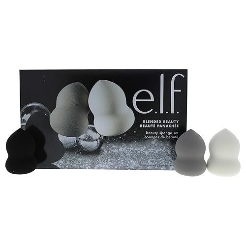 e.l.f. Cosmetics Blended Beauty Sponge Set, Three Sponges for Flawless Makeup Application Beauty & Personal Care e.l.f.