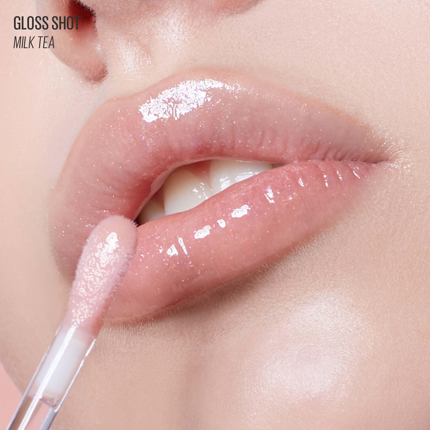 Kaja Lip Gloss - Gloss Shot - with Jojoba Oil, Tinted Shimmer, Hydrating, Non-sticky, Juicy, Nude, Plumper Looking Lips, 02 Milk Tea, 0.14 Fl Oz Beauty and Personal Care Kaja