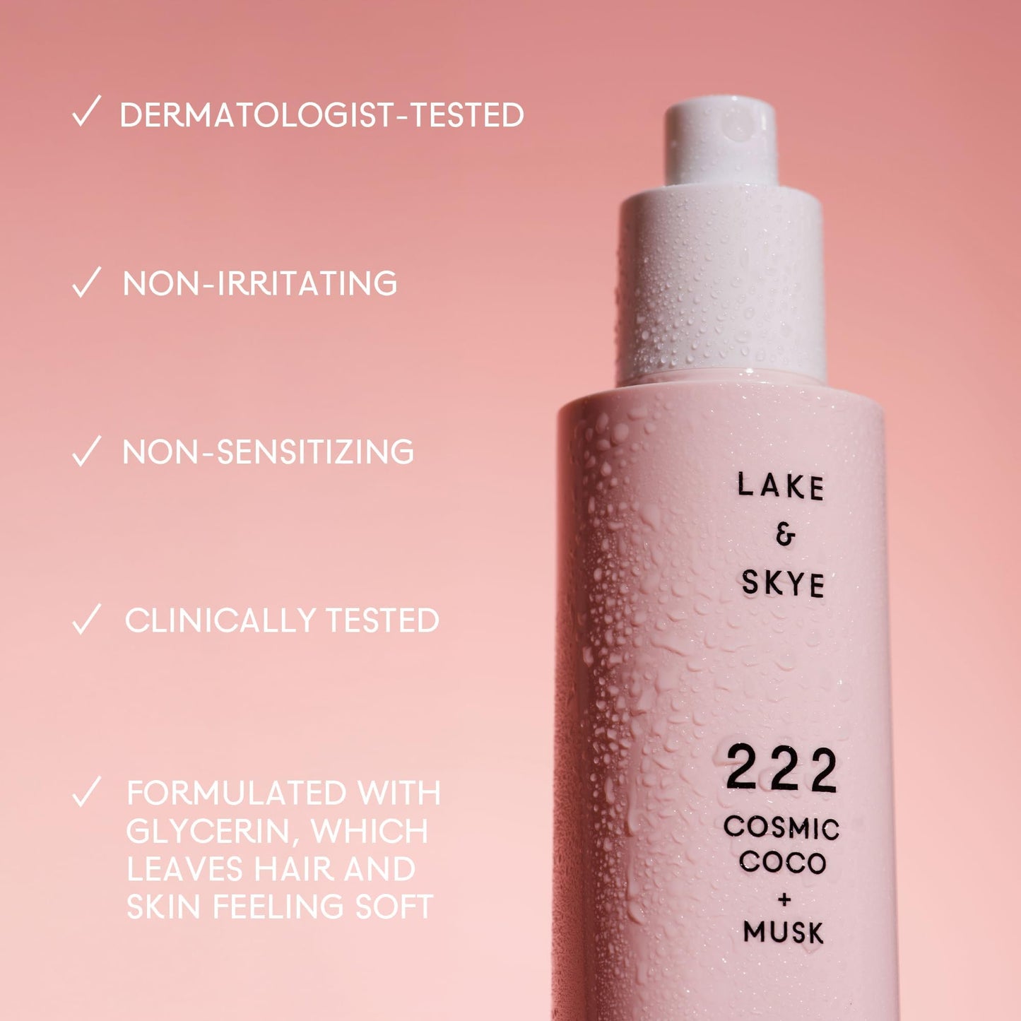 Lake & Skye 222 Cosmic Coco + Musk Hair & Body Mini Mist - Travel Size, Hydrating, Clean Musk - 1 fl oz Beauty & Personal Care Lake & Skye