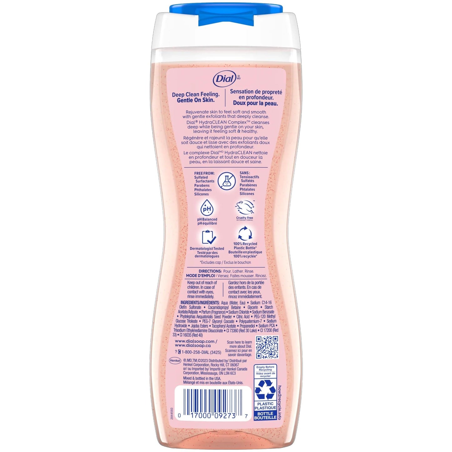 Dial Enriching Body Wash, Himalayan Salt 16 oz (Pack of 4) Beauty & Personal Care Dial