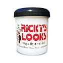 Ricky's Looks Mega Hold Styling Hair Gel for Curly, Frizzy, Straight, Wavy & Fine Hair - Flake Free, Strong Hold and Shine - For All Hair Types - Men Beauty & Personal Care Ricky's Looks