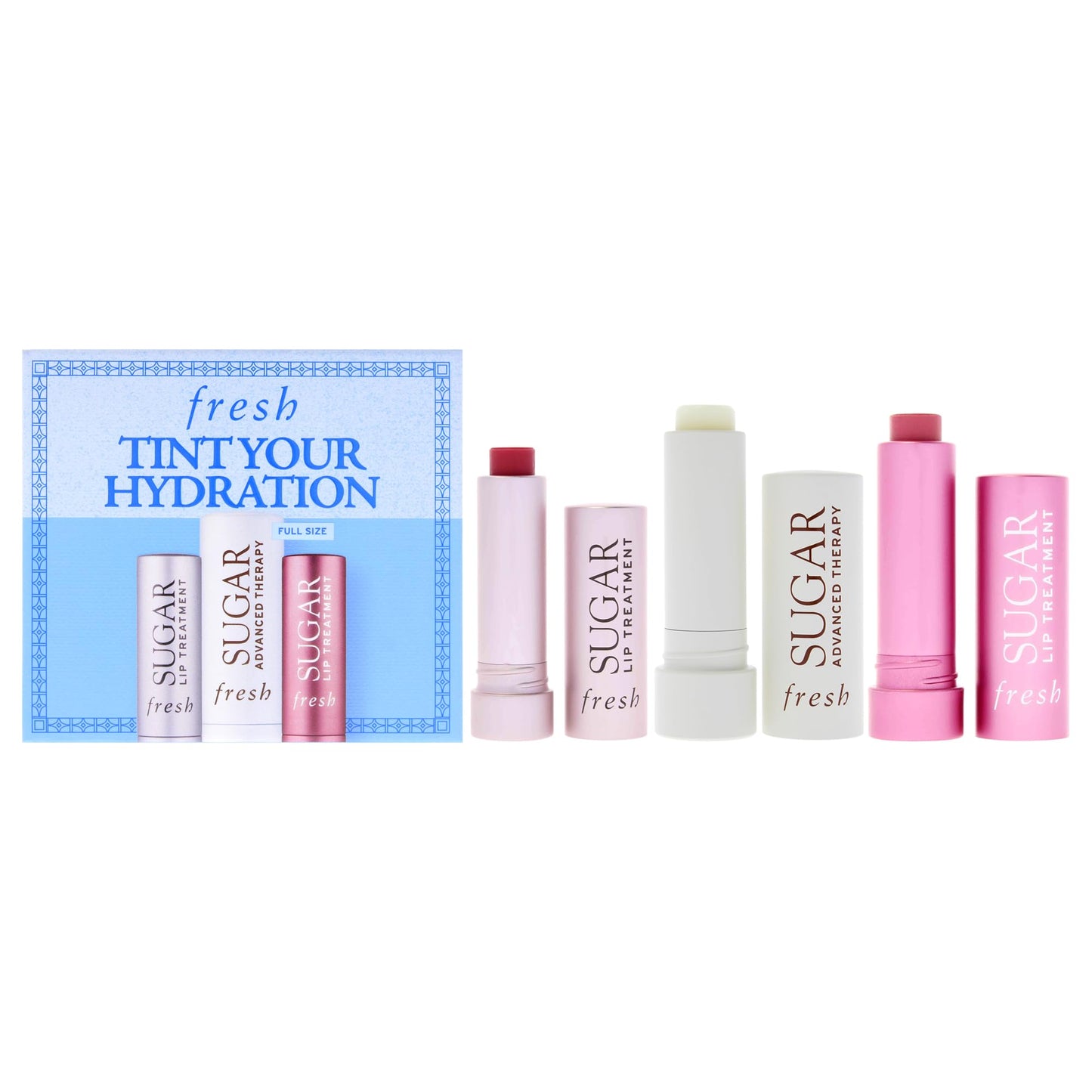 FRESH Tint Your Hydration Set - Lip Treatment Rose & Bloom and Advance Therapy Lip Treatment. Beauty & Personal Care Fresh