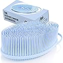 Avilana Premium Exfoliating Body Scrubber - Trusted Since 2017 - SGS Certified Silicone Bath Brush, Firm Bristles Smooth Rough Bumpy Skin Texture Beauty & Personal Care Avilana