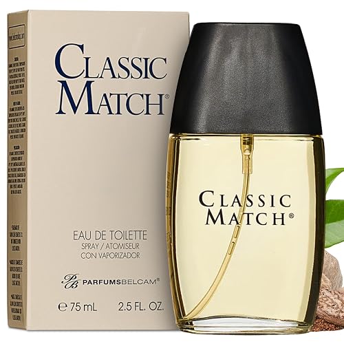 PB ParfumsBelcam Classic Match Eau de Toilette Spray for Men - Warm Oriental Scent with Bergamot, Nutmeg & Musk - Long-Lasting Cologne for Men Beauty & Personal Care PB ParfumsBelcam