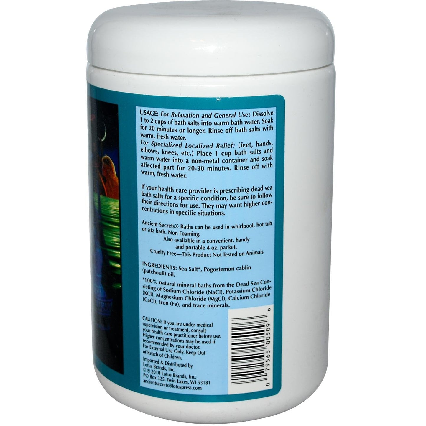 Ancient Secrets Dead Sea Bath Salts Patchouli 2 Lbs Beauty and Personal Care ANCIENT SECRETS