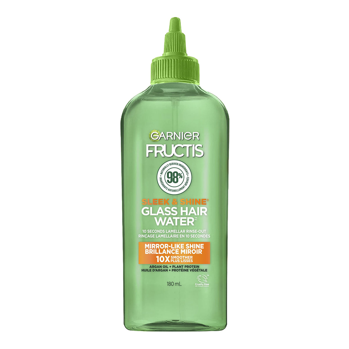 Garnier Fructis Sleek & Shine Glass Hair Water, 10 Seconds Lamellar Rinse Out, Argan Oil, 6.0 Fl Oz, 1 Count (Packaging May Vary) Beauty & Personal Care Garnier