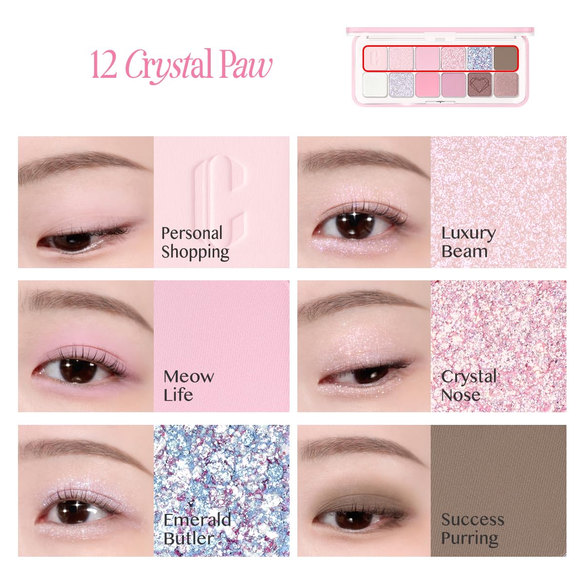 CLIO PRO EYE PALETTE AIR (04 PINK PAIRING) Beauty and Personal Care CLIO PROFESSIONAL