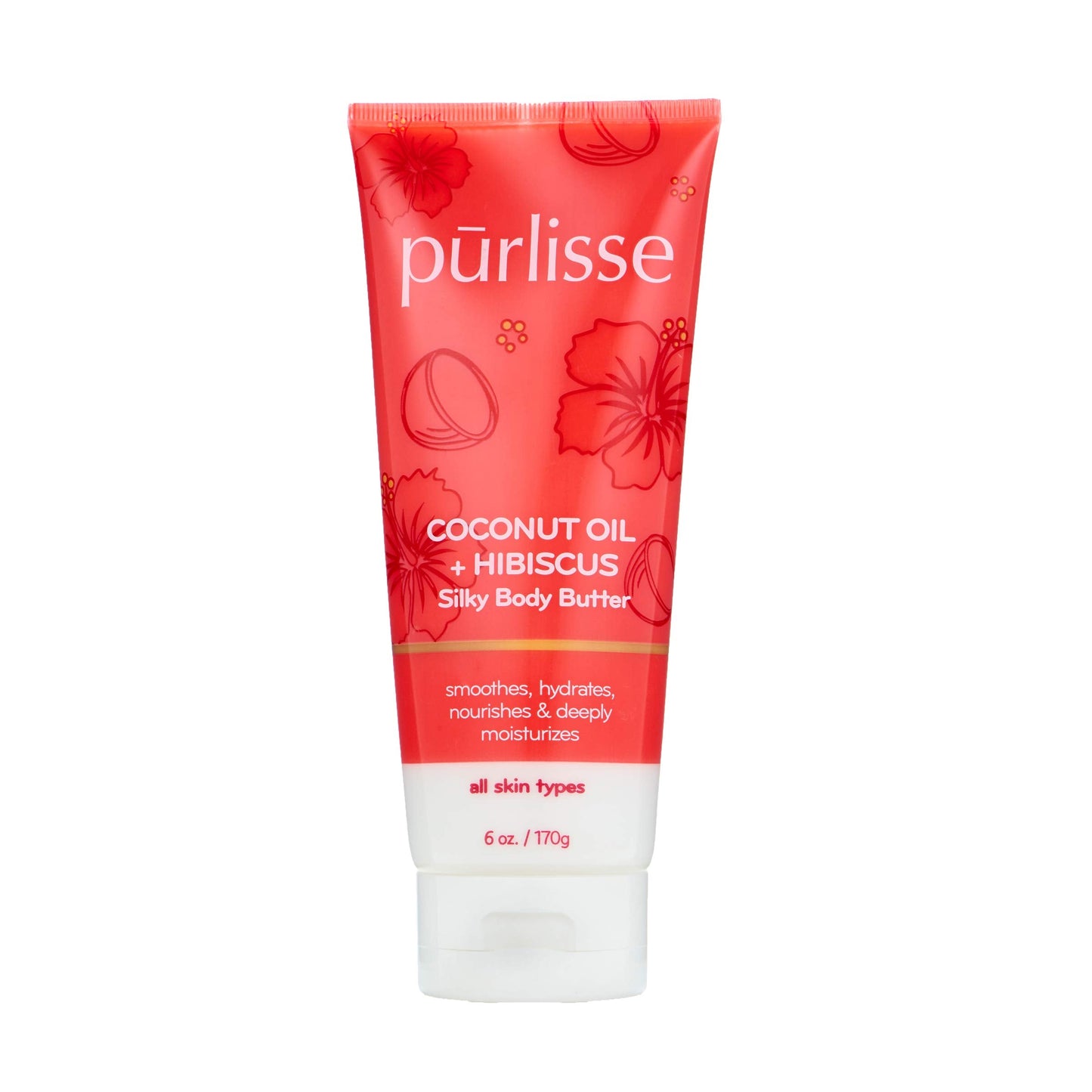 purlisse Coconut Oil Coffee + Hibiscus Body Butter: Cruelty-free & clean, Paraben & Sulfate-free, Nourishes & deeply moisturizes, Hibiscus soothes Beauty & Personal Care p?rlisse
