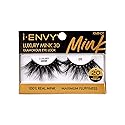 i-ENVY Luxury Mink Collection False Eyelashes 100% Real Mink Glamorous Eye Look Lashes Maximum Fluffiness 3D Multi-Curl Angle (1 Pack) Beauty & Personal Care i•ENVY