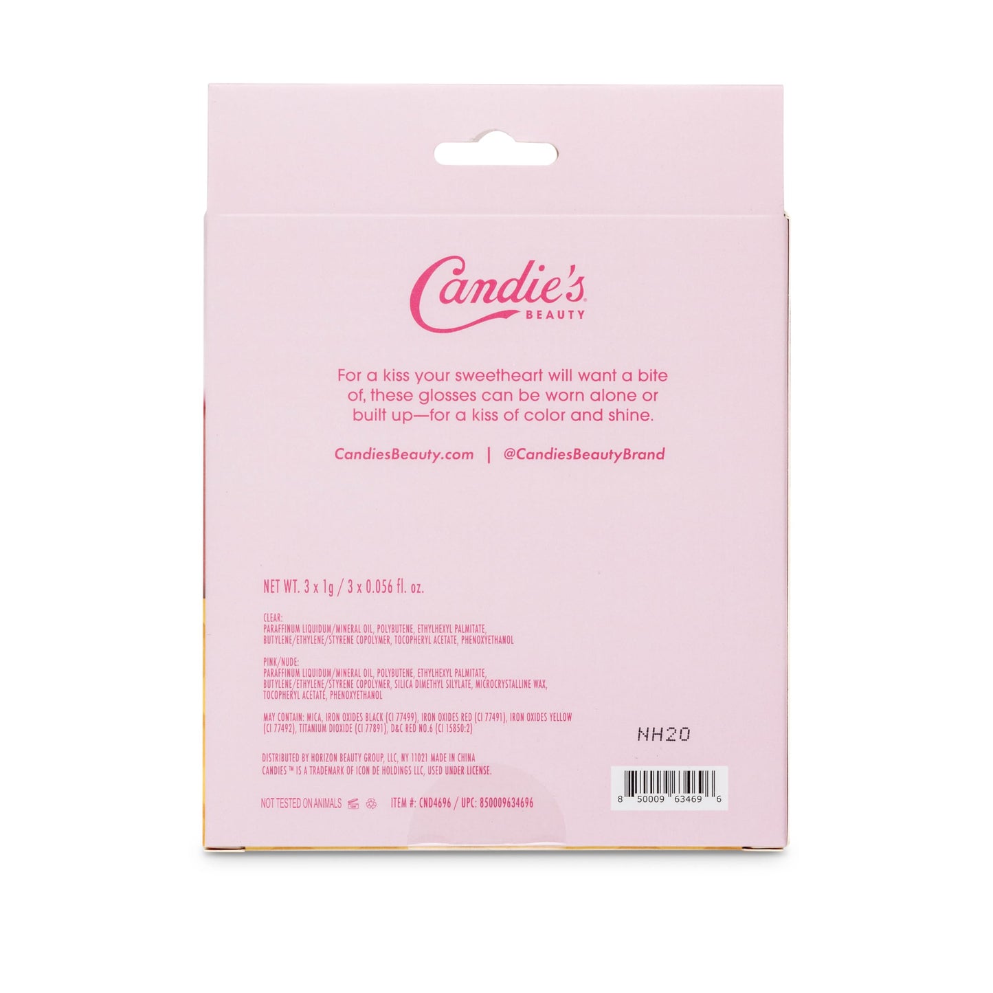 Candie's Parlor Italian Ice Lip Gloss, Mini 3-Piece Set - Moisturizing, Flavorful Lip Care Beauty & Personal Care CANDIE'S