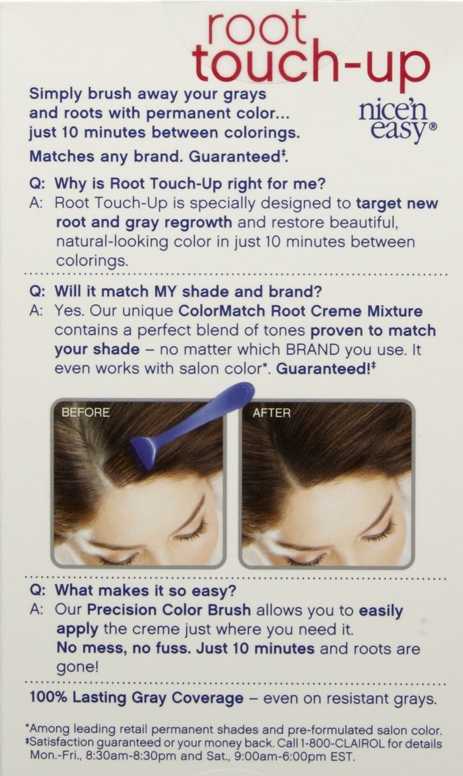 Clairol Nice 'N Easy Root Touch-Up Kit, Medium Golden Brown 5G Beauty & Personal Care Clairol