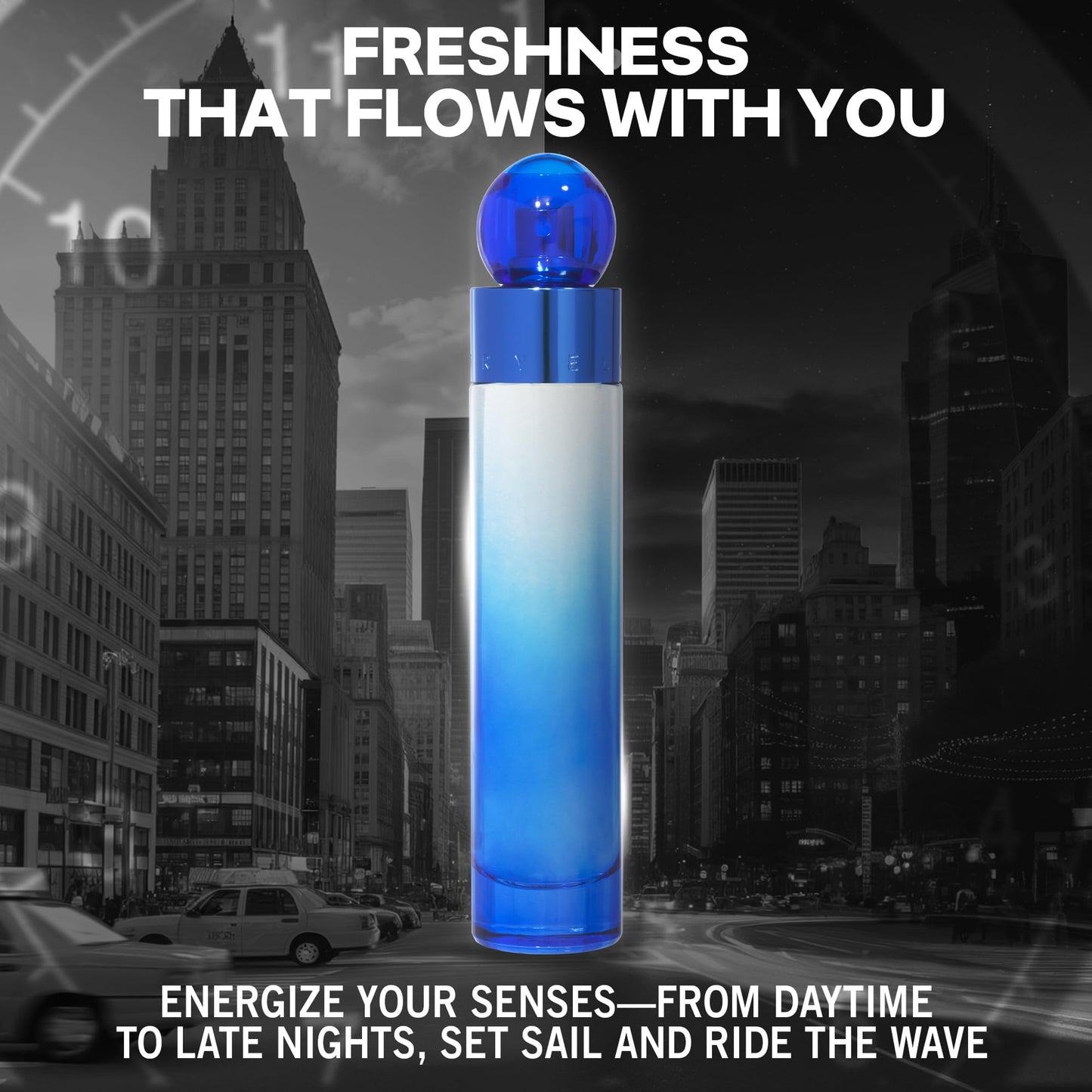 Perry Ellis 360° Very Blue Eau De Toilette Spray for Men - Mens Cologne, Long Lasting Perfume, EDT, Fragrance with Notes of Bergamot, Pear & Musk Beauty & Personal Care Perry Ellis