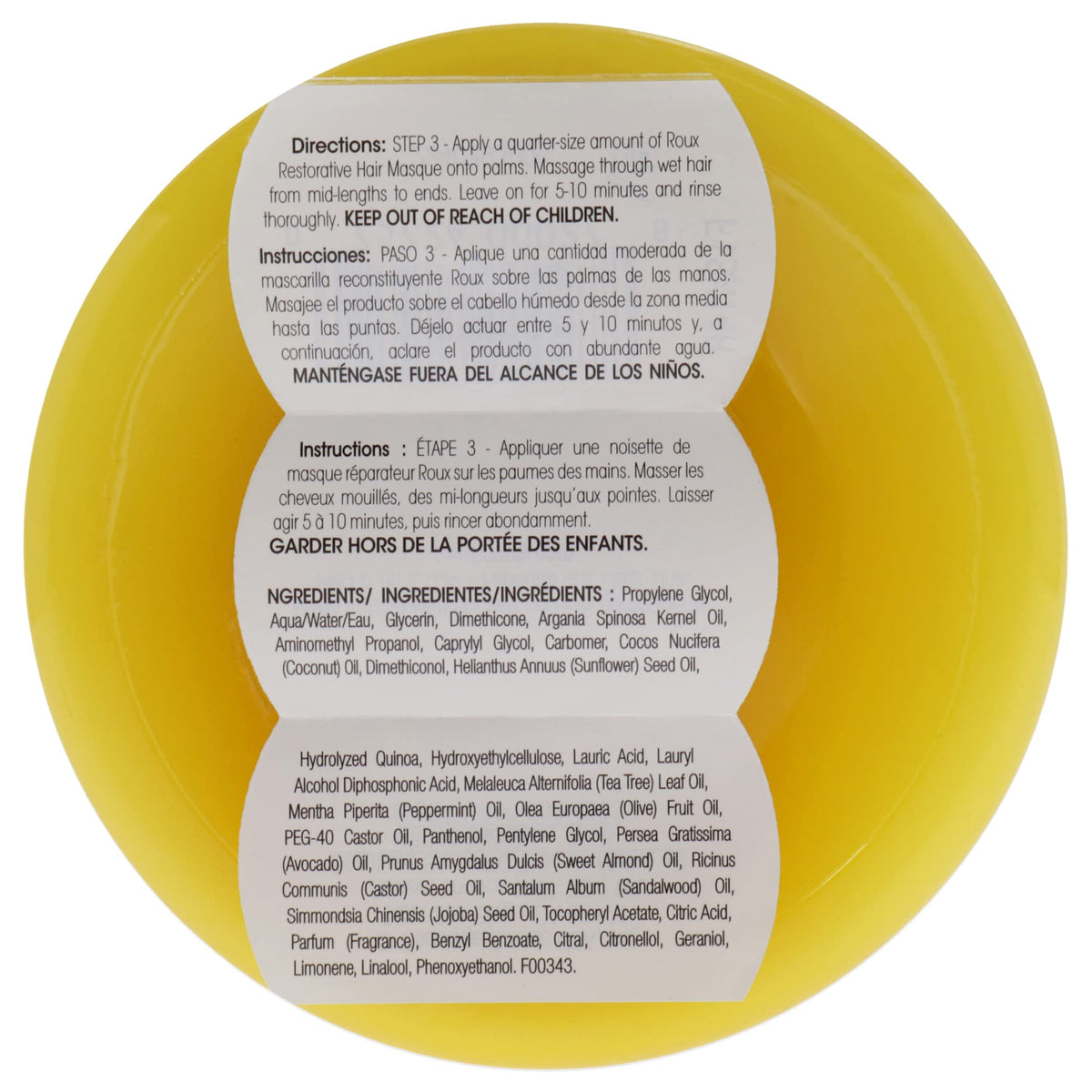 Roux Weightless Precious Oils Restorative Hair Masque Masque Unisex 7 oz