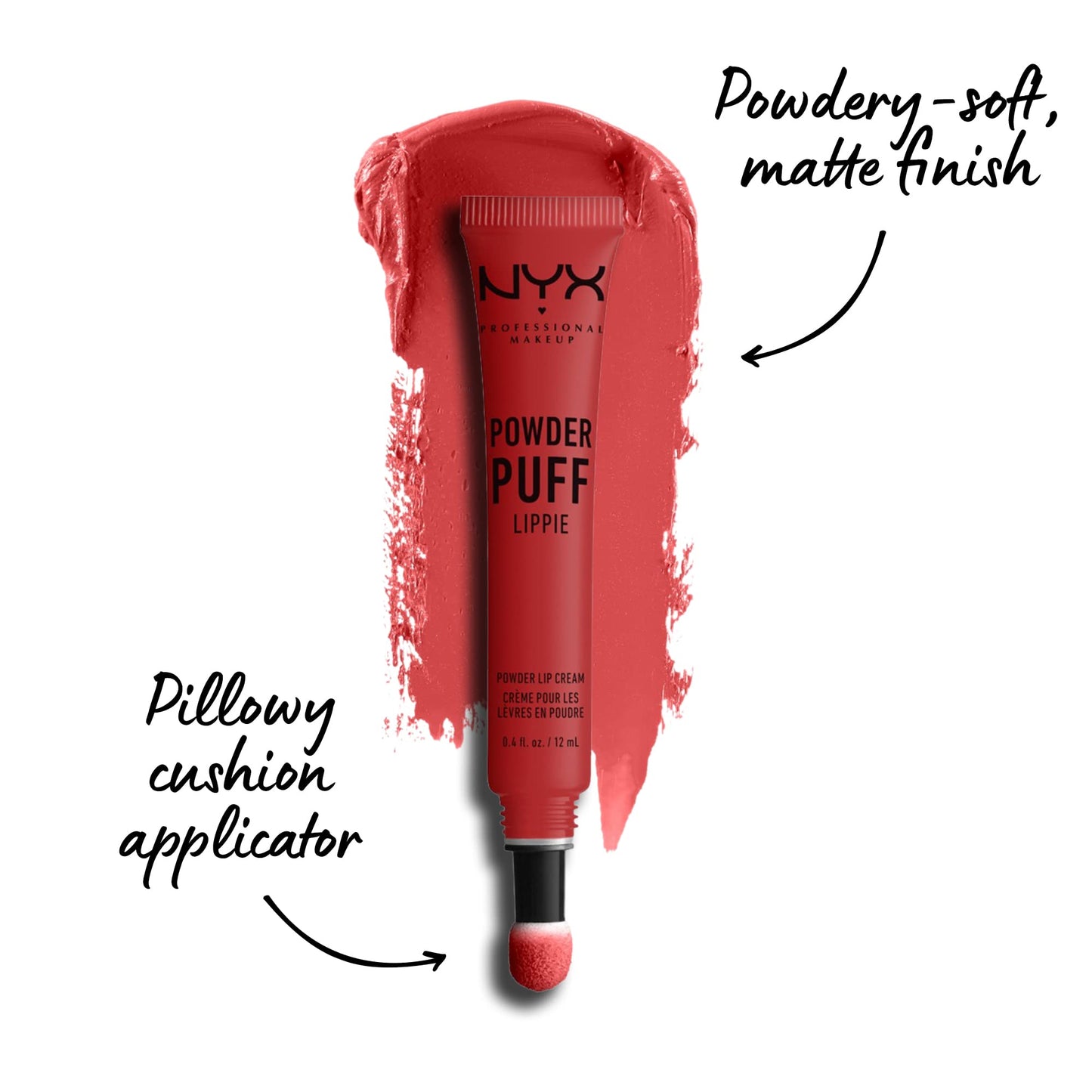 NYX PROFESSIONAL MAKEUP Powder Puff Lippie Lip Cream, Liquid Lipstick - Puppy Love (Warm Medium Peach) Beauty & Personal Care NYX PROFESSIONAL MAKEUP