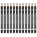 Go Ho 12 PCS Black Eyebrow Eyeliner Pencils,Sweatproof Eyebrow Pencil,Long-lasting Nice Color Eye Brow Gel Pen Makeup Brow Tint Sticks?Black? Beauty & Personal Care Go Ho