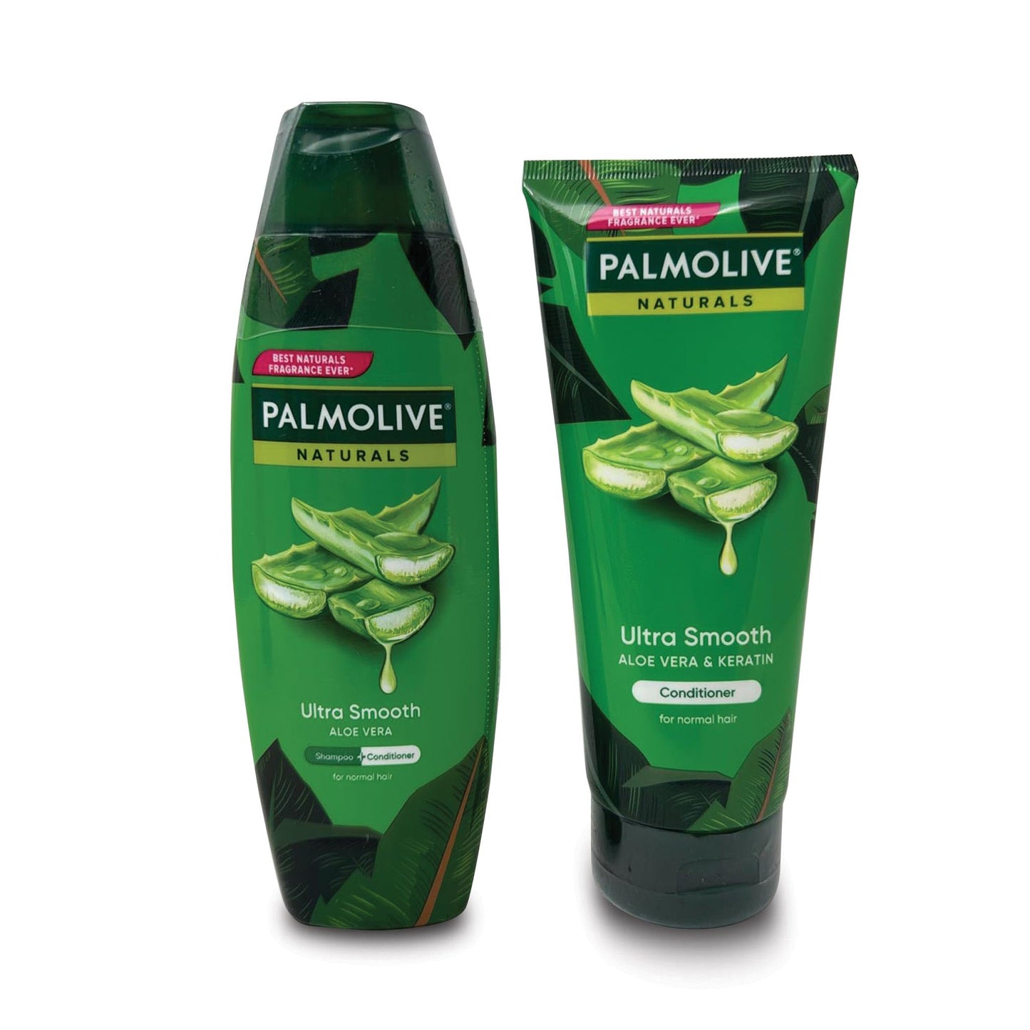 Palmolive Shampoo and Conditioner Set - Healthy & Smooth Aloe Vera & Fruit Vitamins (180ml x 2) Beauty & Personal Care Palm