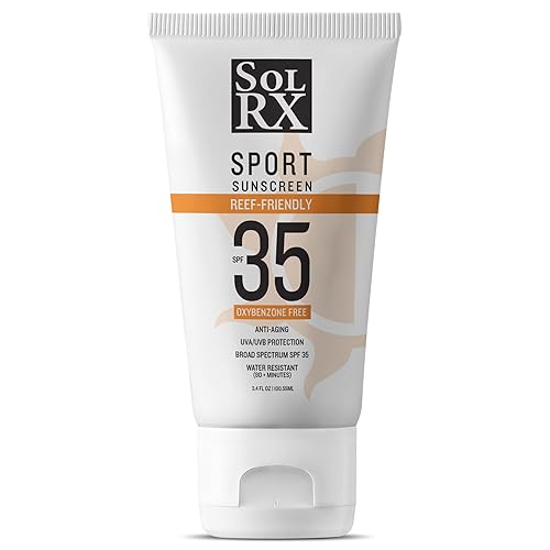 SolRX SPORT SPF 35 Sunscreen, Reef Friendly, Oxybenzone Free, Fragrance Free Beauty & Personal Care SolRX