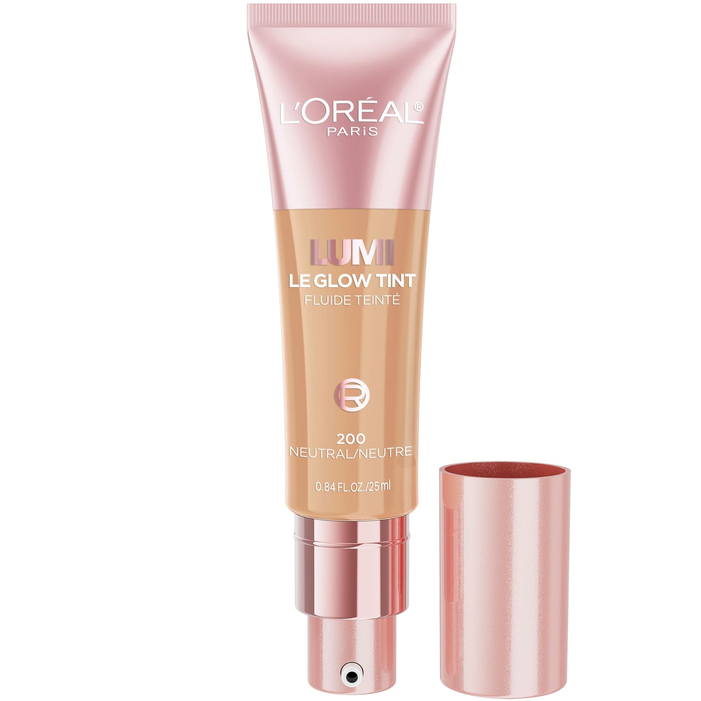 L'Oreal Paris Lumi Le Glow Skin Tint, Lightweight Water-Based Tinted Serum with Foundation-Like Coverage, Glow Illuminator, Neutral 200, 0.85 Fl Oz Beauty & Personal Care L'Oreal Paris