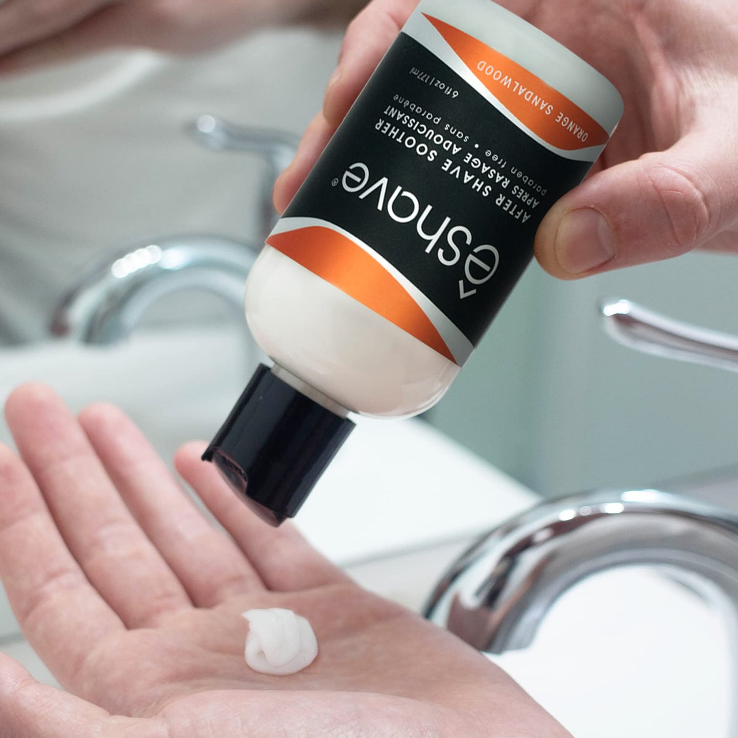 eShave Luxury After Shave Balm for Men-After Shave Lotion Soothes Razor Burn- Deep Moisturizes Skin- All-Natural Vegan After Shave Cream Zesty Orange Beauty and Personal Care eShave