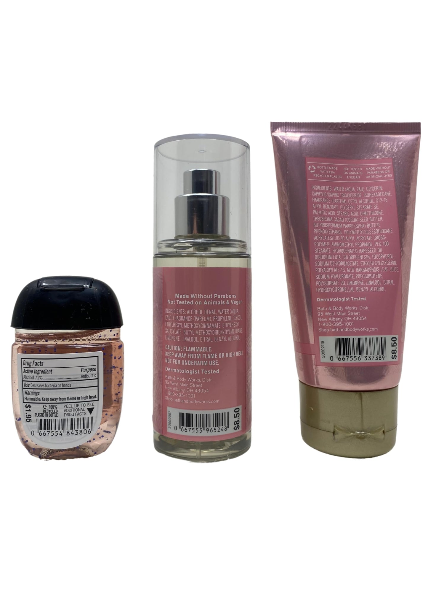 Bath & Body Works Champagne Toast Happy Birthday! Mini Gift Bag - Fragrance Mist - Body Cream - Hand Gel - with a Himalayan Salts Springs Bar Soap Beauty and Personal Care Bath & Body Works