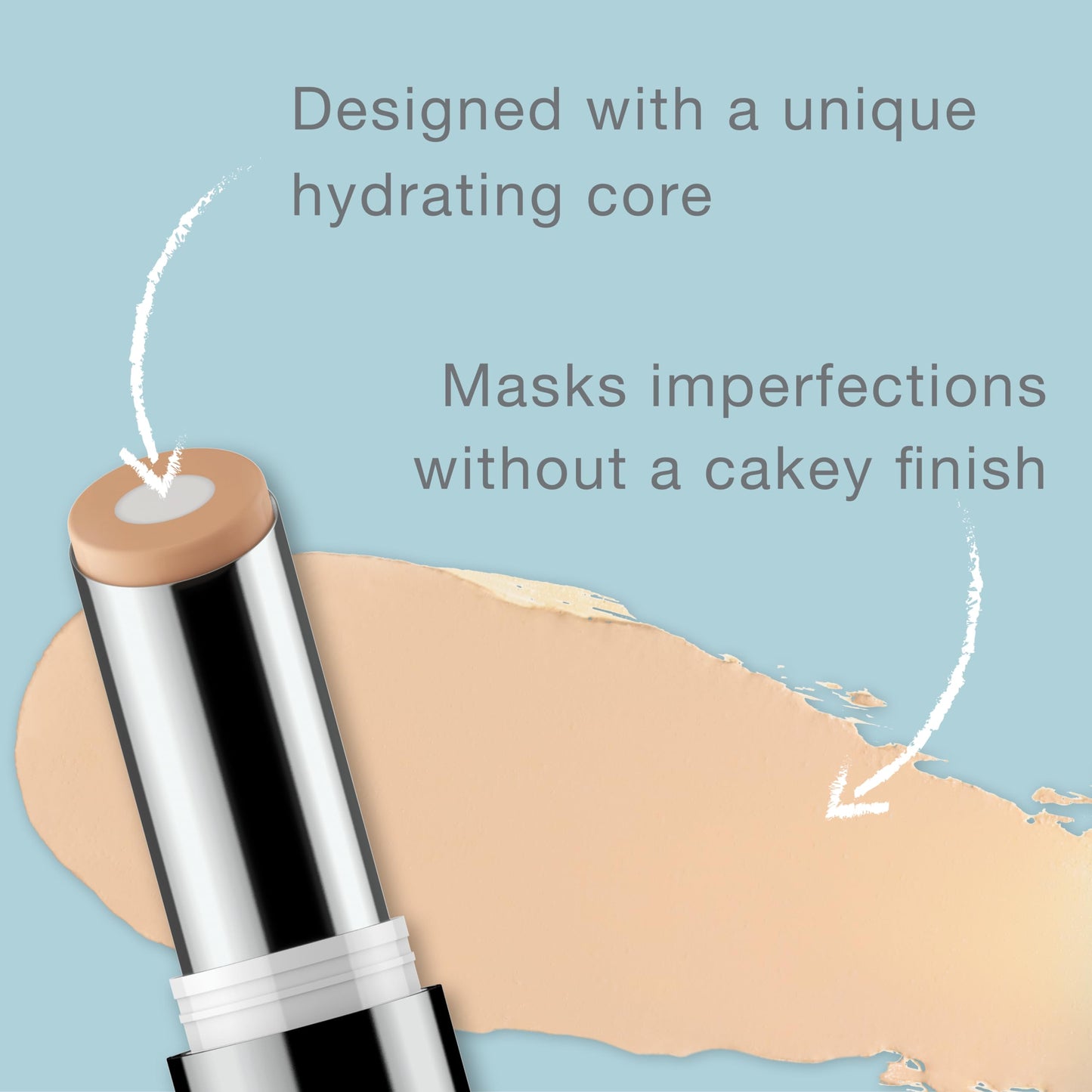 Neutrogena Hydro Boost Hydrating Concealer Stick for Dry Skin, Oil-Free, Lightweight, Non-Greasy and Non-Comedogenic Cover-Up Makeup with Hyaluronic Beauty & Personal Care Neutrogena