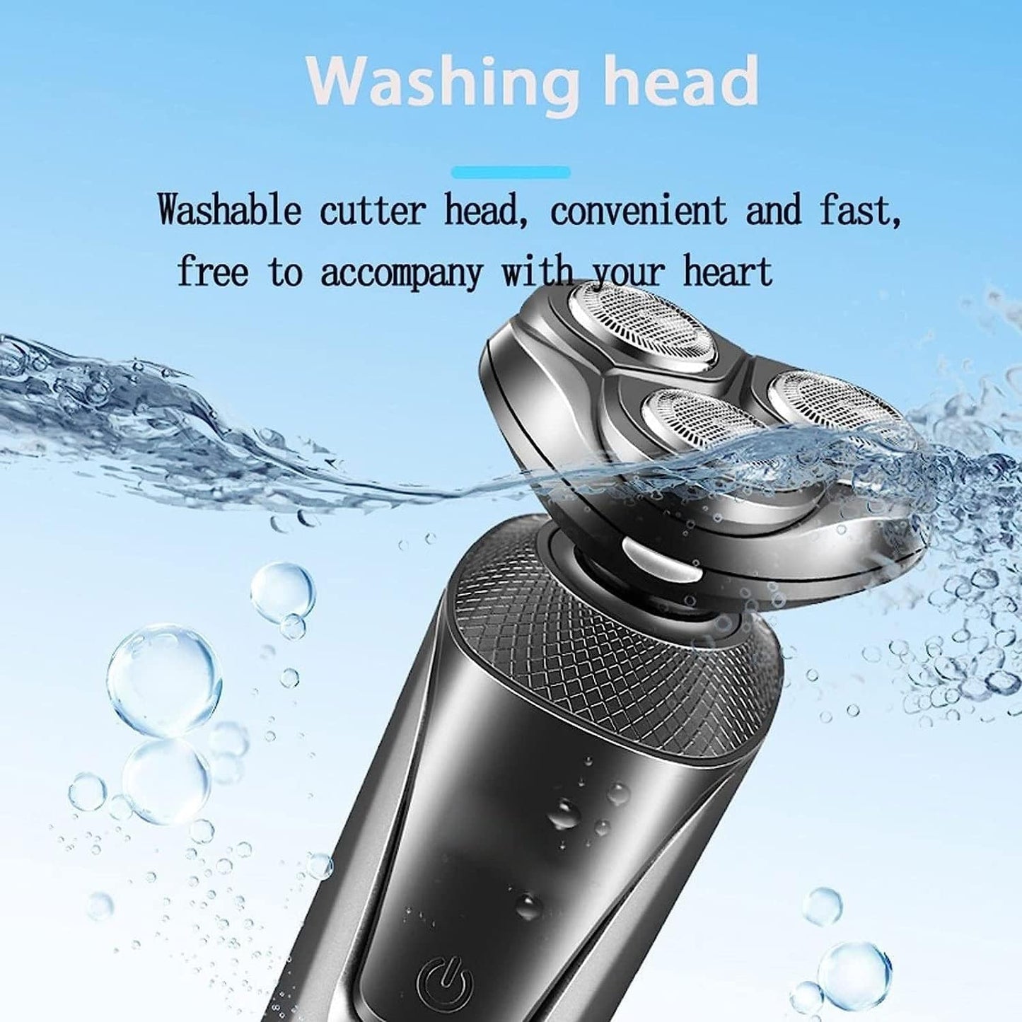 YQYBF Electric Shaver Men‘s Electric Shaver Three-Head Three-in-one Shaver Set Electric Nose Hair Side Hair Beard Trimmer Washable USB Rechargeable Beauty and Personal Care YQYBF